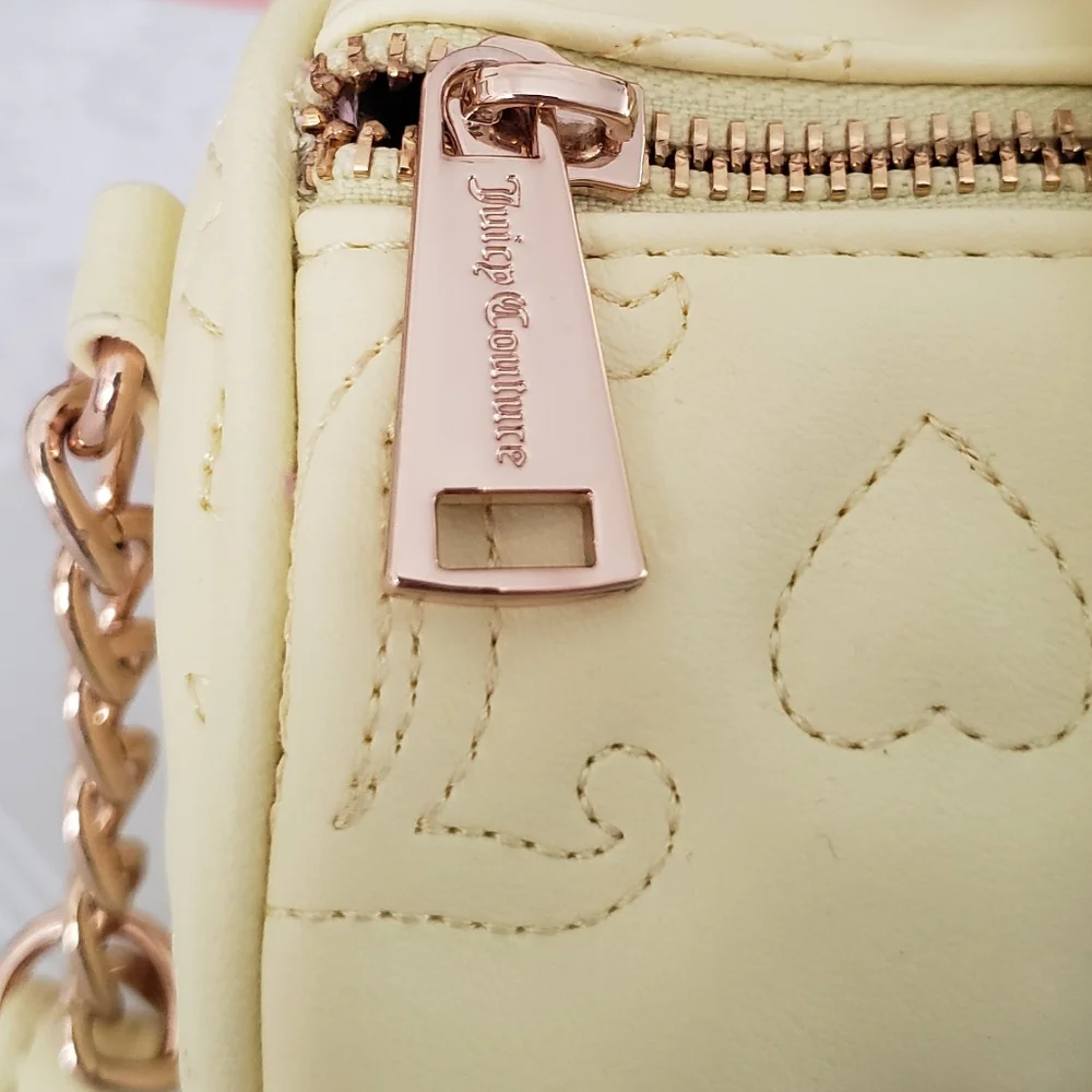Juicy Couture Bestsellers Yellow Mini Barrel Crossbody Bag NWT